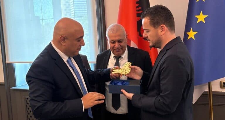 Israeli and Albanian agriculture officials meet during an official visit to expand agricultural cooperation.